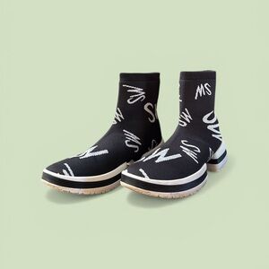 Stuart Weitzman  sock logo booties size 7 Designer Sneaker Booties